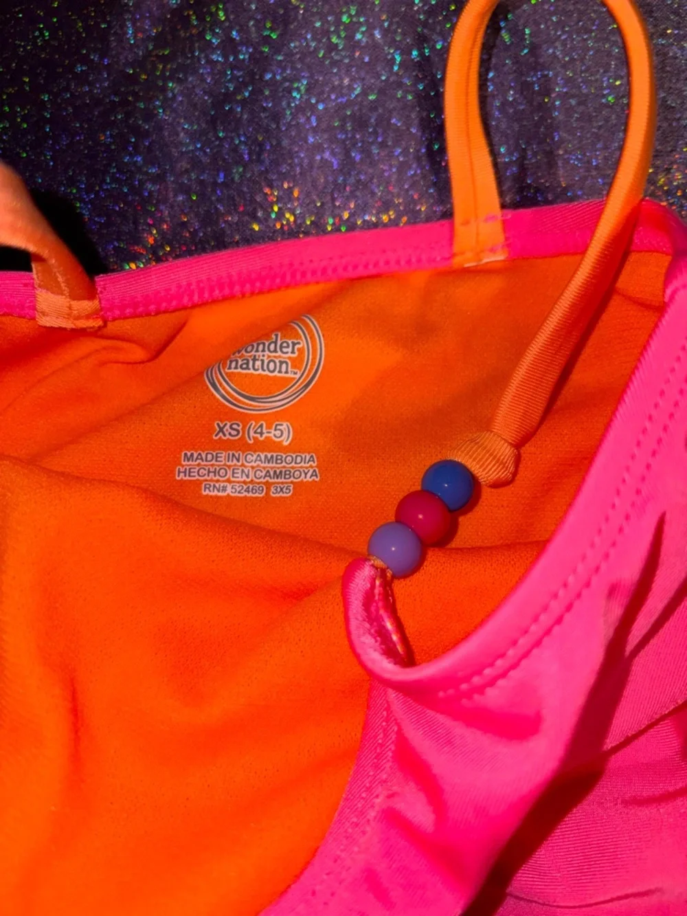 Girls Pink Swimsuit